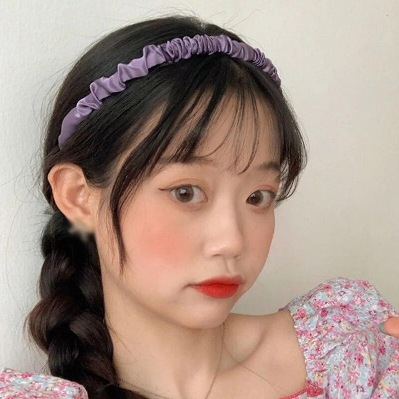 Fold Headband Simple And Versatile Cute Student Hairpin Wash Hairband Non-slip Pressure Hair Headband Hair Accessories