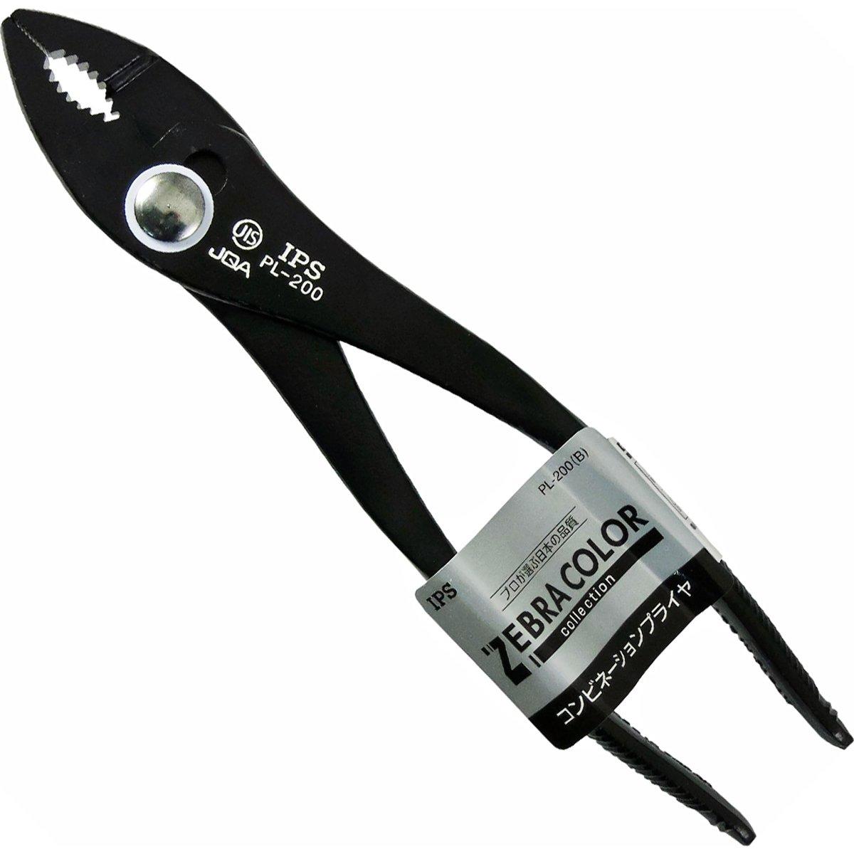 

IPS Combination Pliers ZEBRA COLOR Black PL-200(B) чёрный