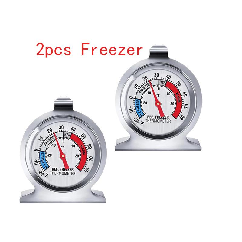 1PCS Freezer Oven Thermometer Bbq Grill Temperature Gauge Best Accurate Stainless Steel Safe Cooker Thermo Meters Baking Tools