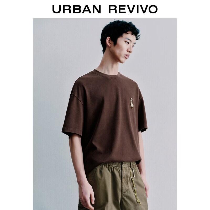 

UR Men s Embroidered Drop Shoulder T-Shirt S