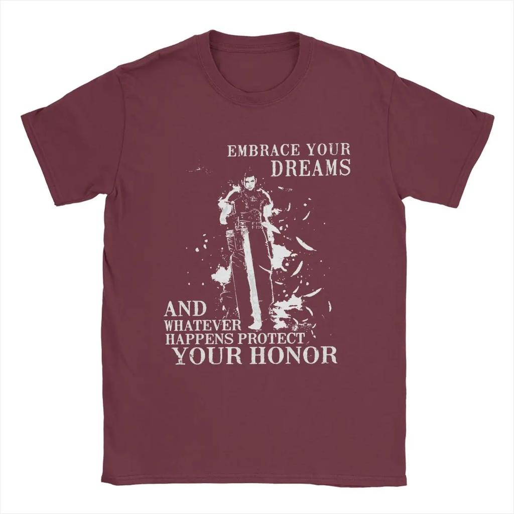 Vintage Final Fantasy 7 T-Shirt for Round Neck Pure Cotton T Shirt Short Sleeve Tee Shirt Gift Idea Clothes