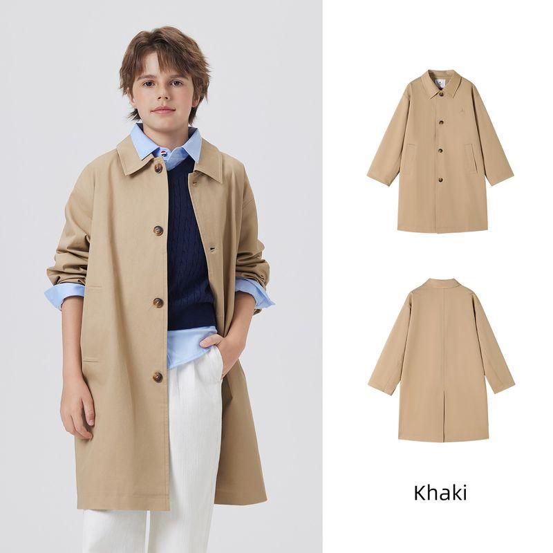 Navigare Italian Small Sailboat Windbreaker for Boys and Girls, 2026 Spring New Children s Casual Thin Jacket Island Slow Tempo - Khaki 120