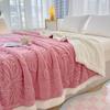 Plush Lambswool Butterfly Flower Multifunction Blanket