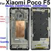 Mittelrahmen Gehäuse für Xiaomi Poco F5 Poco F5 Mittelrahmen Halter Abdeckung mit Linsenrahmen Lautstärketaste Ersatz Reparaturteile