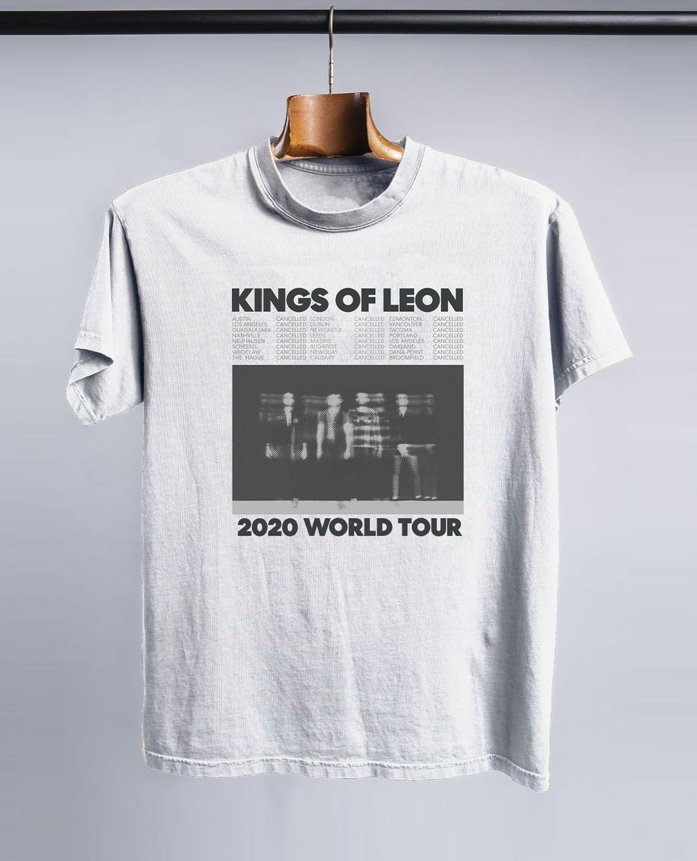 Rare Kings Of Leon Band 2020 World Tour Cotton Gift For Fan T-shirt L