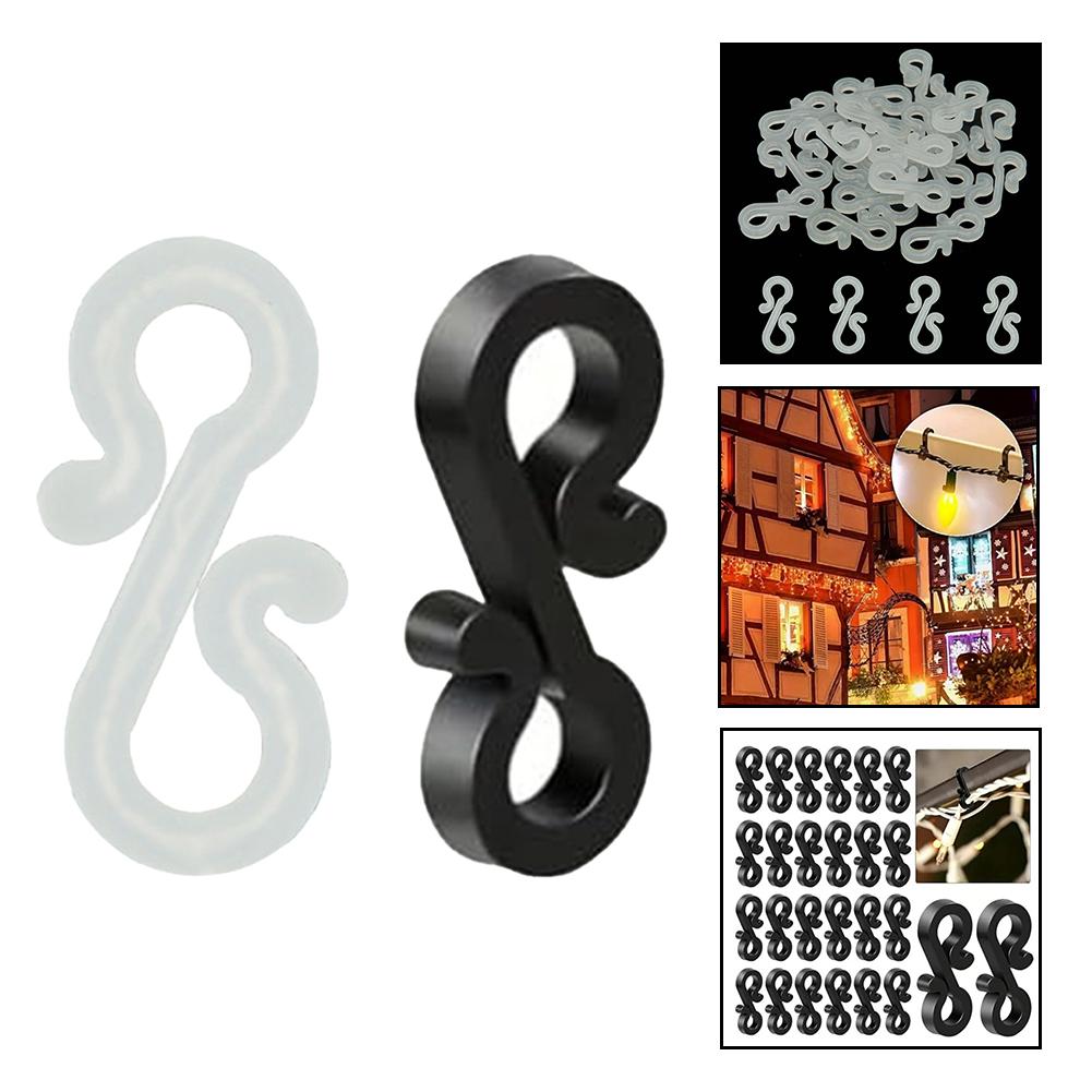 Light Hanging Clips Gutter Hooks Holiday Decorations Tool-free Weather-resistant Easy Installation Multifunctional