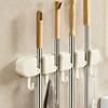 Wall Mounted Mop Clip Automatic Adjustable Mop Storage Rack New Mop Holder