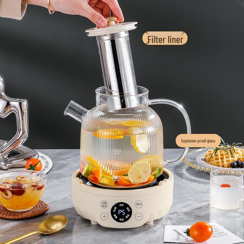 Glass Multi-Functional Automatic Tea Kettle with Heat Preservation