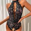 Sexy Lingerie Porno Women Plus Size S-2XL Bodysuit Role Play Clothes Transparent Nightgown Open Crotch Underwear Exotic Costumes