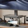 Computer Monitor Riser Cold-Rolled Steel Ventilated Monitor Stand with Drawer 3-Level Height Adjustment Laptop Stand for Home Office
