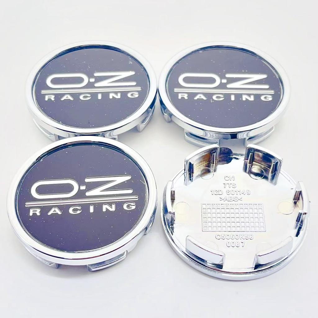 4 Stück/Set O.Z. Racing 58mm Auto-Radnabendeckel Felgendeckel Staubdichte Abdeckungen Für 50mm OZ Emblem Logo Plakette Auto Zubehör