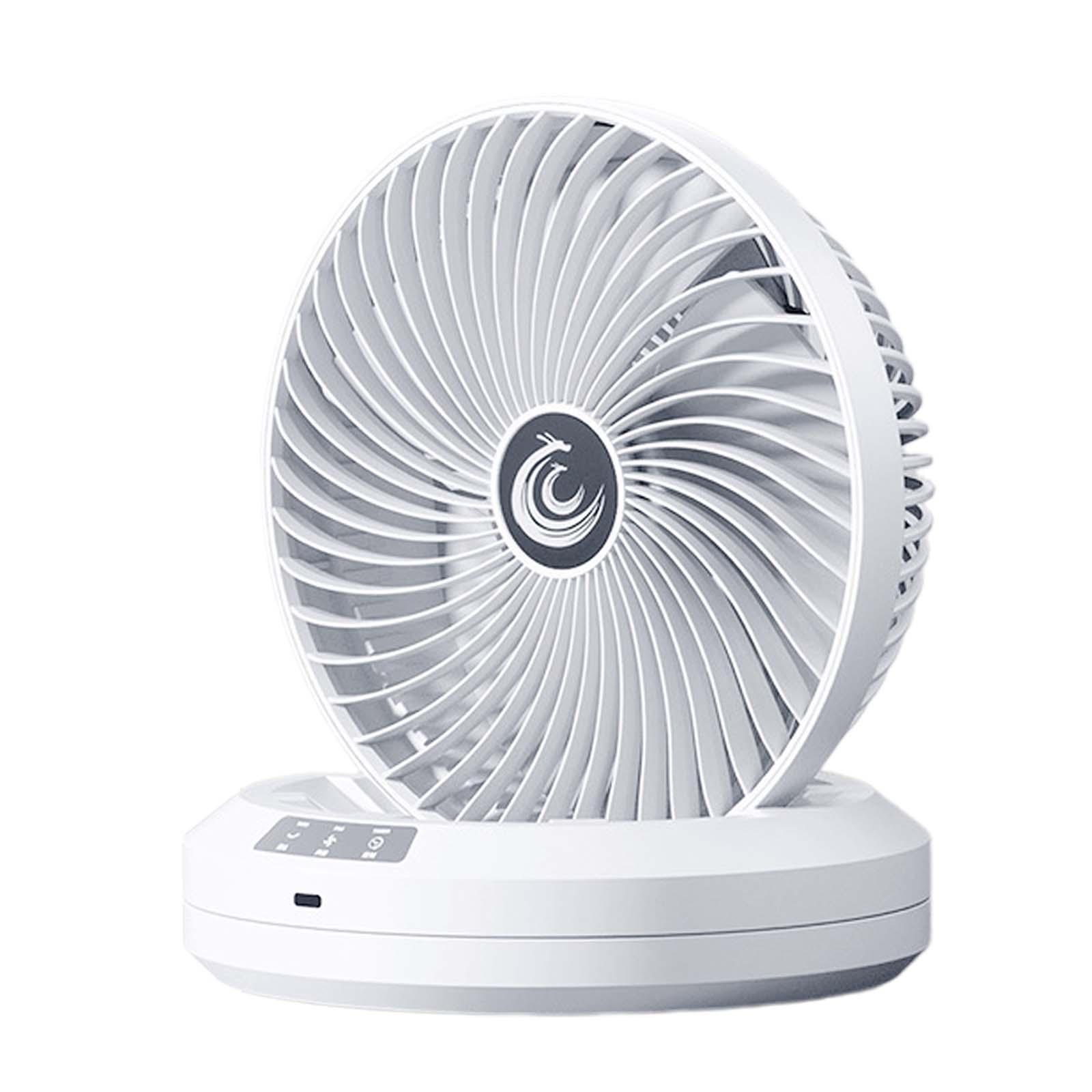 

Настольный вентилятор, тихий, регулируемый наклон, 4 скорости, таймер, вентилятор воздушного охлаждения для использования в помещении, на открытом воздухе, в столовой, спальне, кухне, общежитии белый
