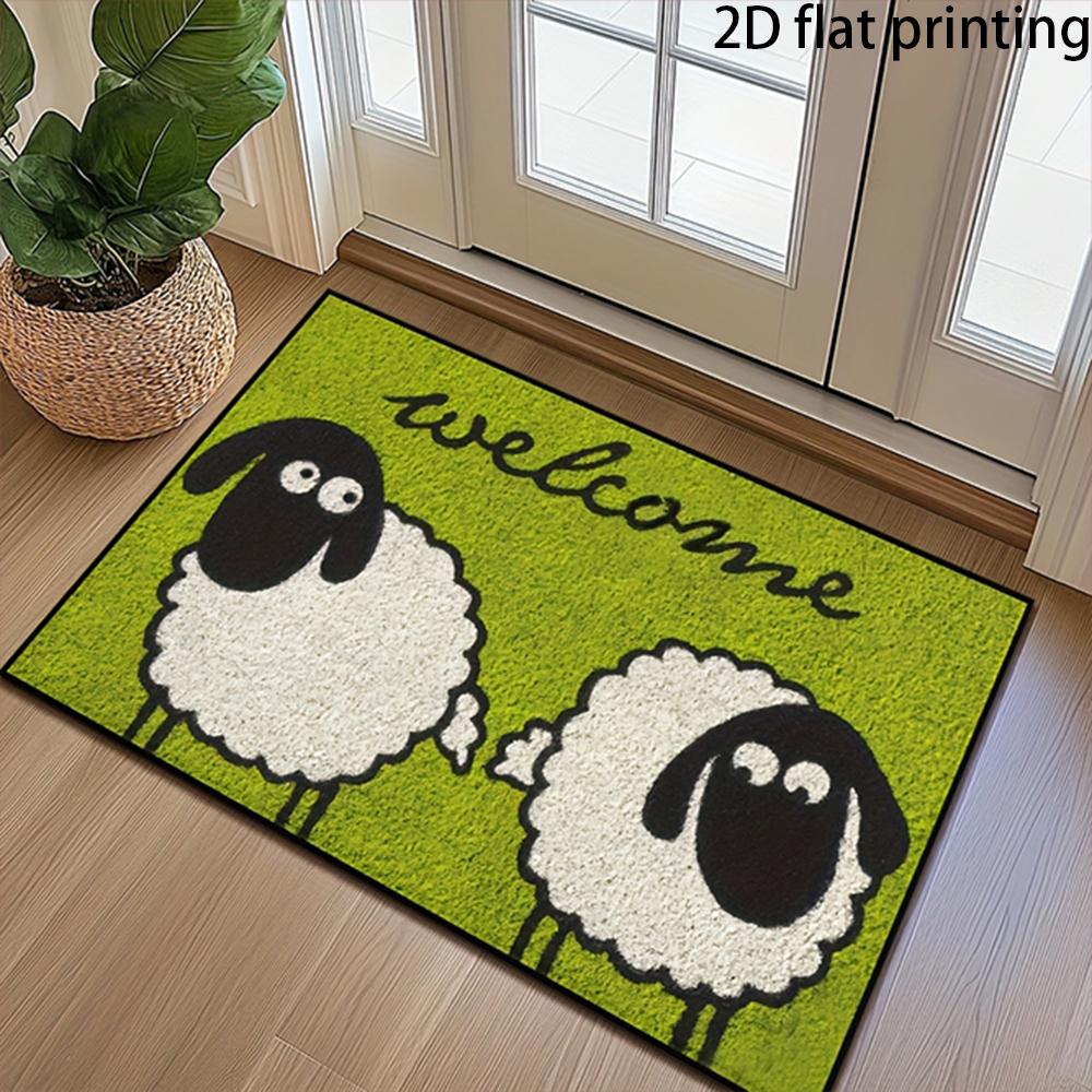 

2D Flat-1PC Frog Music Doorway Floor Mats , Welcome mats for home decoration. 40cm x 60cm