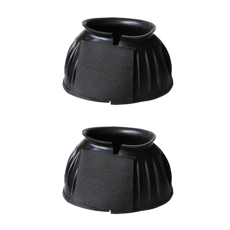 Horse Protective Bells Boot Rubber Horse Wrist Guard Soft Equine Boot Protective Gear Accessories Easy to Use