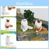 Eye-catching Orange Ragdoll Cat Resin Figurine Realistic Home Accent For Cat Lovers