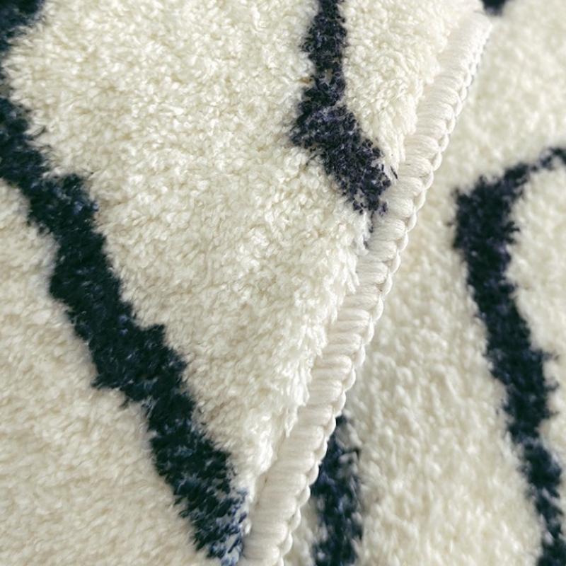 Black and White Zebra Pattern Carpets for Living Room Home Thick Plush Floor Mat Large Area Bedroom Decor Carpet Fluffy Soft Rug