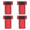4pcs Red Woodworking Hole Accessories Aluminum Alloy Workbench Dog Bench Dogs  Woodworking