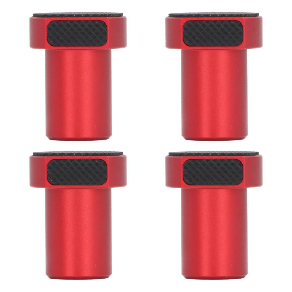 4pcs Red Woodworking Hole Accessories Aluminum Alloy Workbench Dog Bench Dogs  Woodworking