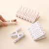 12Pcs Heavy Duty Anti-Slip Clothespins Windproof Plastic Laundry Clips with Soft Pads No Trace Clothes Pegs Clothesline Clips for Hanging Clothes