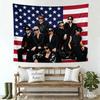 1pc SKZ American Flag Tapestry Banner Member Portraits Horizontal Tour Merch Concert Poster Flag for STAYS Birthday Gift Fan