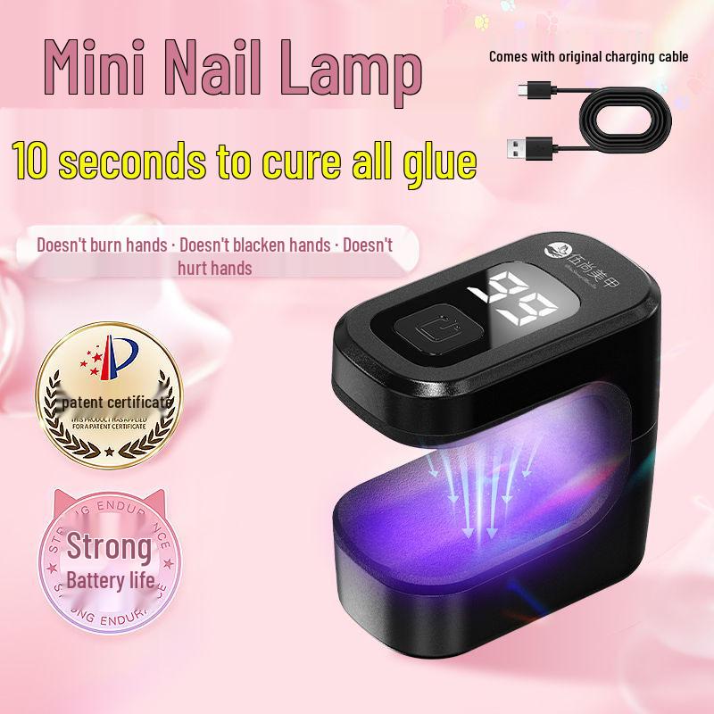 Portable Quick-Dry Mini LED Nail Gel Curing Flashlight for Home & Professional Use