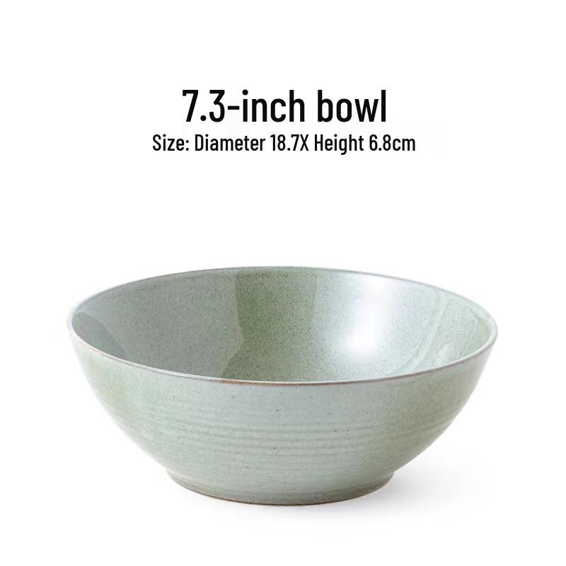 ZISIZ Kiln-Glazed Ceramic Serving Bowl