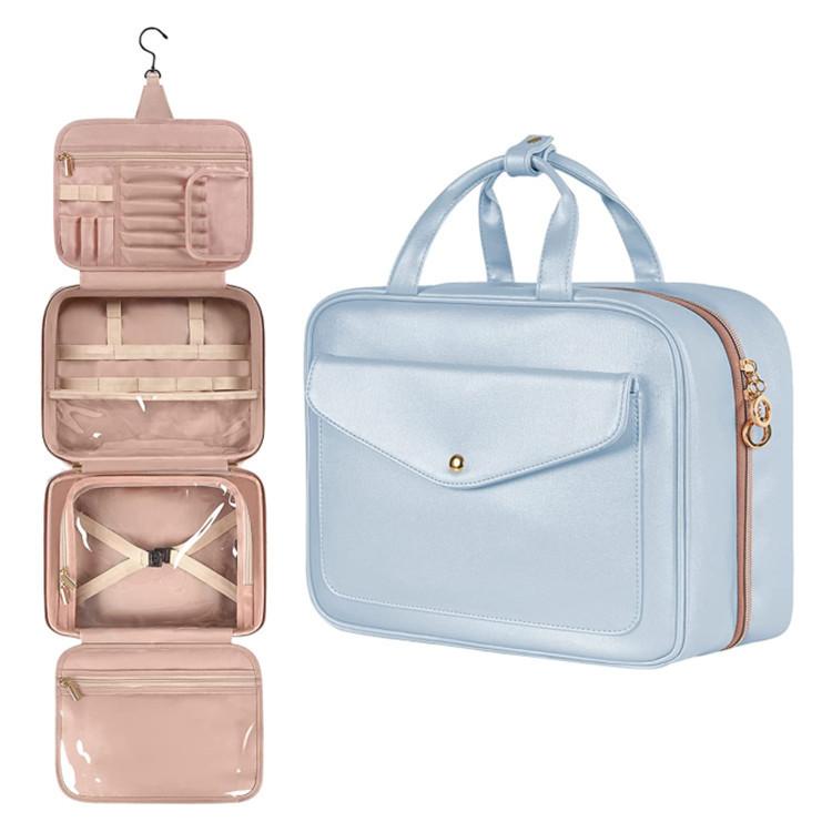 Reise-Kulturbeutel, Hängender wasserdichter tragbarer Organizer, 3-in-1 Reise-Essentials Packorganizer, Kosmetik- und Schmuckaufbewahrung