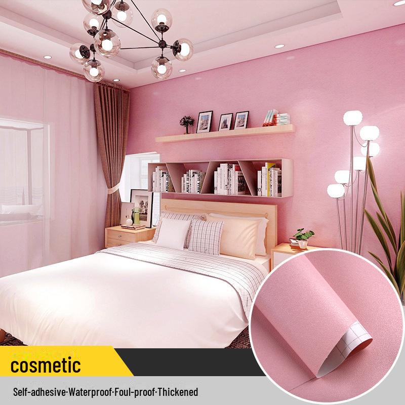Self-Adhesive Solid Color PVC Wallpaper for Bedroom and Home Décor