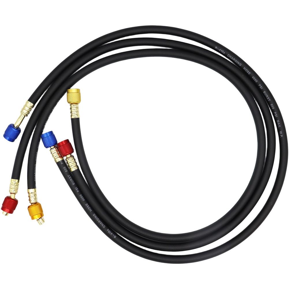 1M-1/4-5/16 / 1.2M-1/4-1/4" Hochdruck-Kühlmittel-Füllschlauch für R22 R134a Kühlmittelrohr-Ersatz