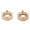 2Set Brass Steering Cup Brass Steering Knuckle Caps Counterweight for Kyosho Jimny 118 124 RC Car