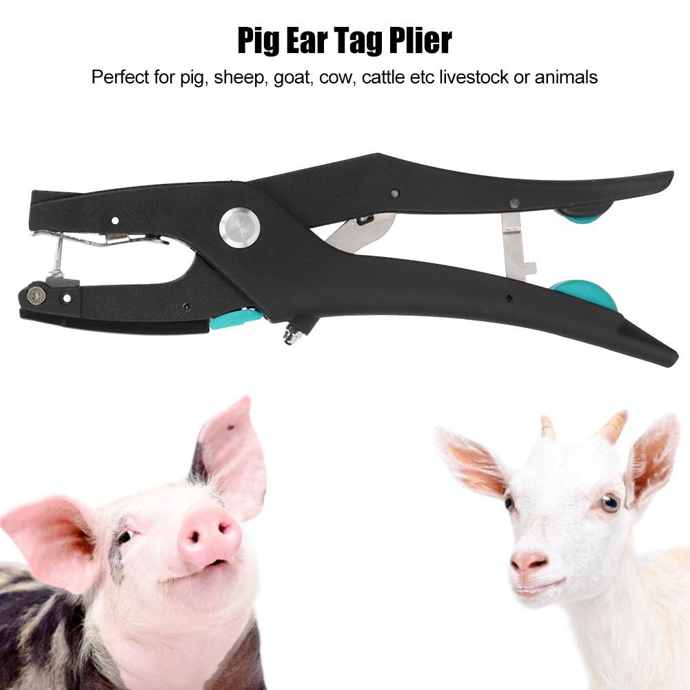 Automatic Rebound Pig Cow Cattle Poultry Ear Tag Plier Applicator Puncher Tagger Identification Tool