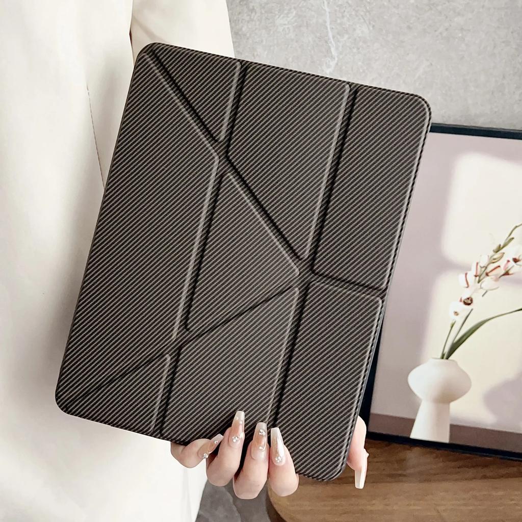 Y-fold Stand Case for IPad Air 3 4 5 Pro 6 7 8 9 10th 11th Generation Case 2025 MINI 10.9 11 Inch Pen Slot Leather Cover