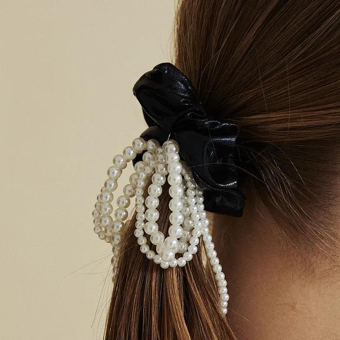 ribbon pearl hair shushu