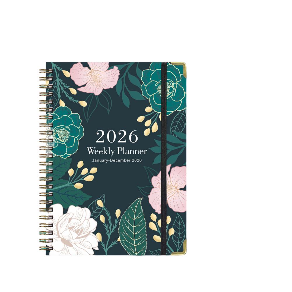 Notizbuch A5 mit Spiralbindung 2026 Tagebuch-Notizbuch 2026 Ausgabe Notizbuch Schulbedarf