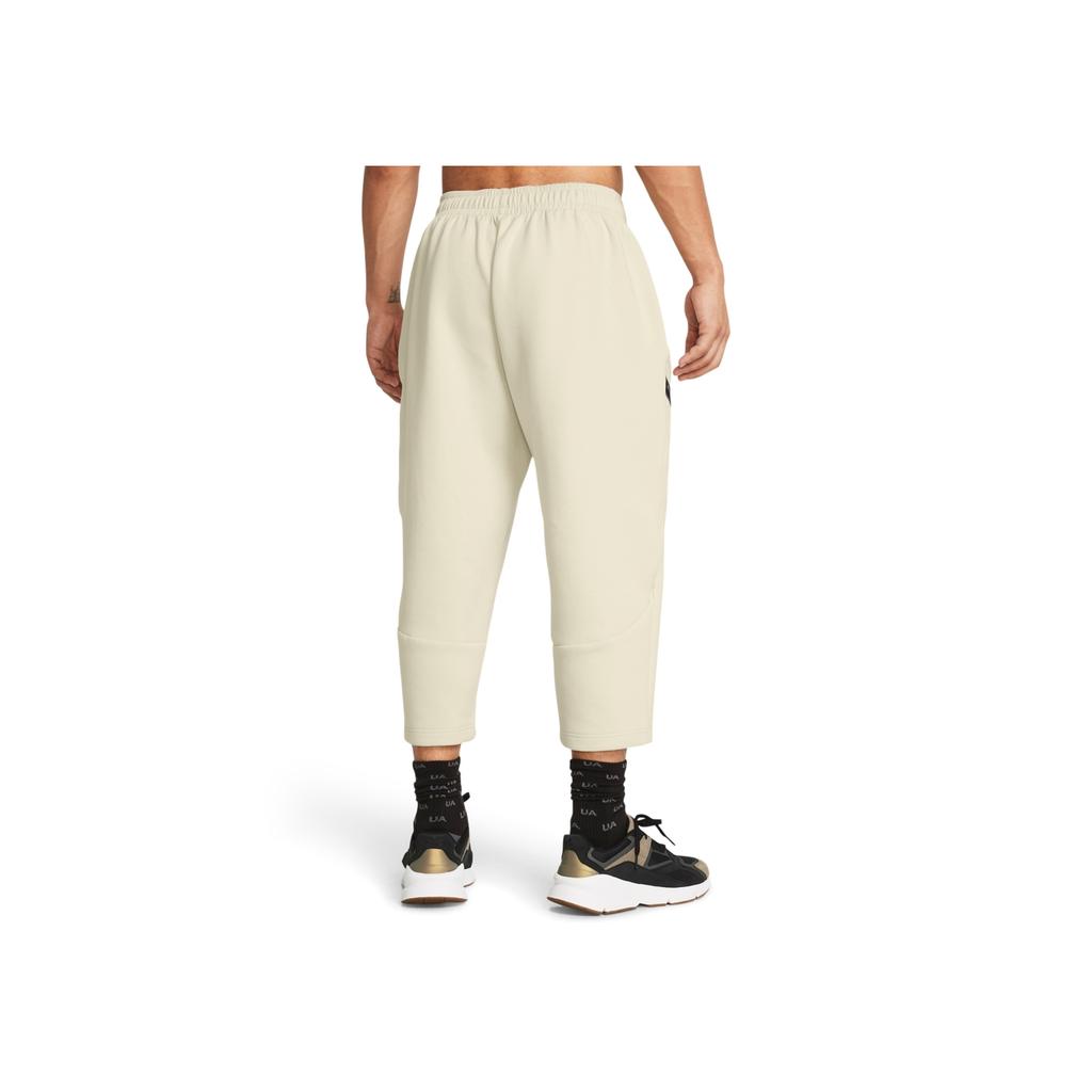 Under Armour Unstoppable Solid Loose Fleece Training Cropped Knit Pants Men Pants Brown 1384010-273