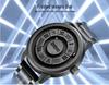 DOM Black Technology Men's Waterproof Quartz Watch with Roman Numeral Dial and Steel Ball Magnetic Levitation.