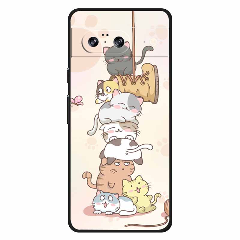 Für Google Pixel 8 / 8pro Hülle Weiches Silikon Löwe Eule Luxuriöse Rückabdeckungen Für Google Pixel 8 Pro Hüllen Pixel8 Cartoon Schalen