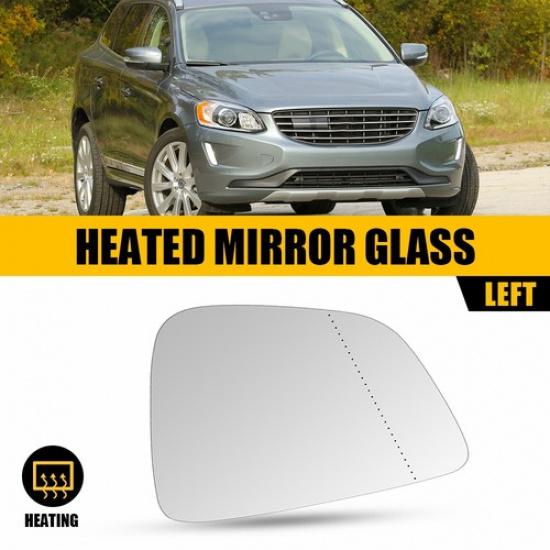 Driver+Passenger Heated Mirror Glass w/ Backing Plate For Volvo XC60 2010-2017 1X Left Mirror Glass