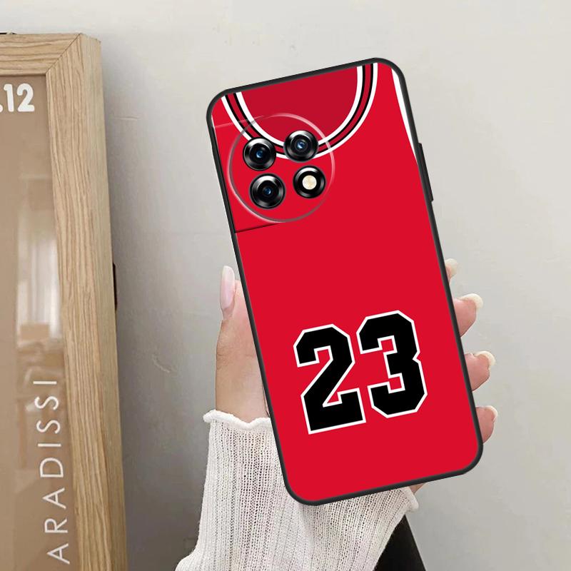 Basketball Number 23 Case For OnePlus 12 11 9 10 Pro 9RT 10T 10R 12R OnePlus Nord 2 CE 3 Lite CE4 N10 N20 Cover