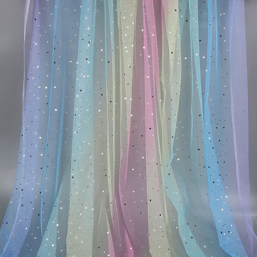 Macaron Colored Rainbow Tulle Table Runner Gradient Ceiling Drape Table Flag  DIY Sewing Supplies