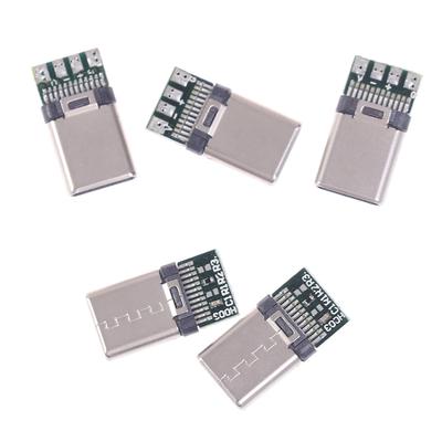5/10 pièces Usb 3.1 Type C mâle bricolage câble à souder prise connecteur prise carte Pc