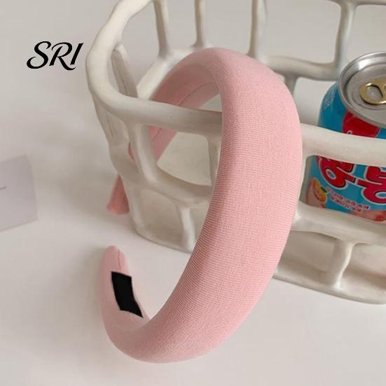 Korean Style Headband Women Comfortable Fit Thickened Sponge Filling Hair Hoop Non-strangling Candy Color Head Shape Fitting Accessory Padded
