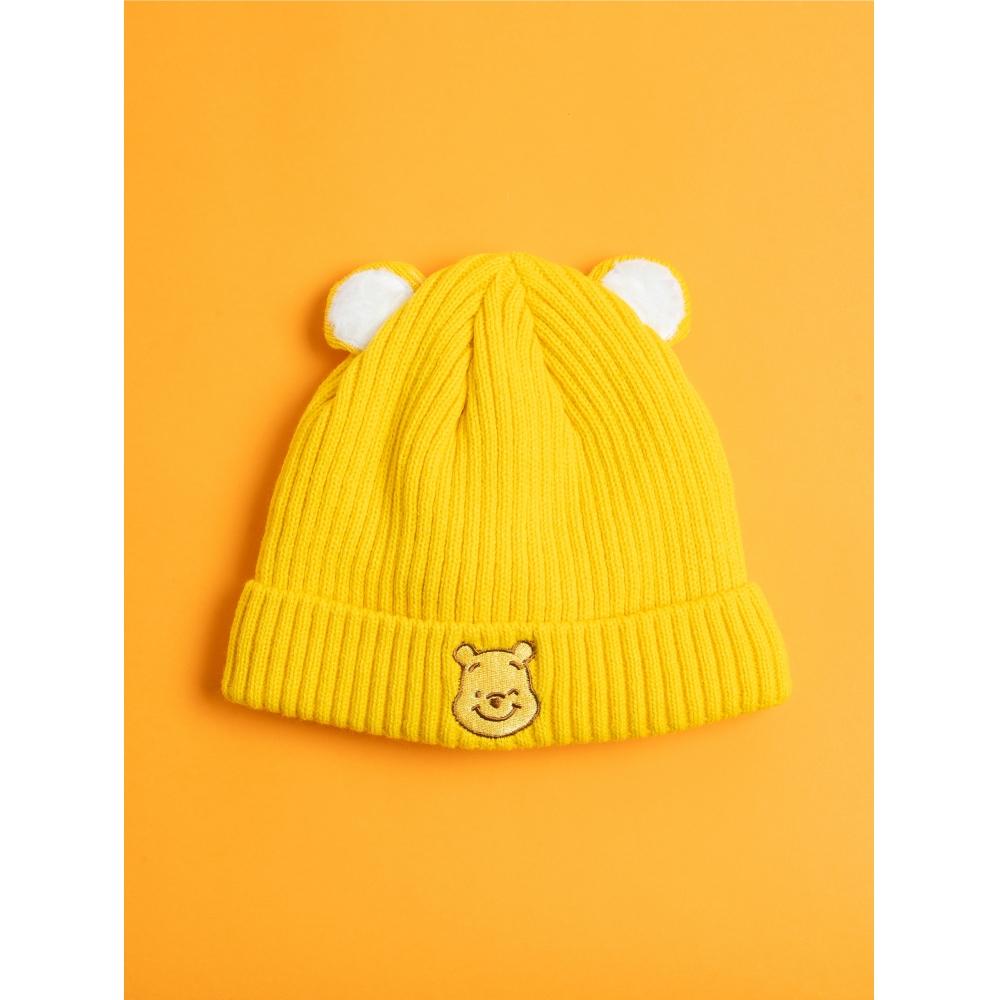 Daiso Disney Winnie The Pooh Ear Shaped Kids Beanie