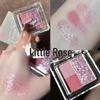 Beginner-Friendly Waterproof Three-Color Glitter Eyeshadow - Shimmer & Shine Stage Makeup
