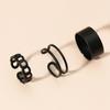 2025 Trend Punk Gothic Rock Hip Hop Rings Set For Women Fashion Girl Knuckles Joint Accessories Vintage Open Adjustable Jewelry
