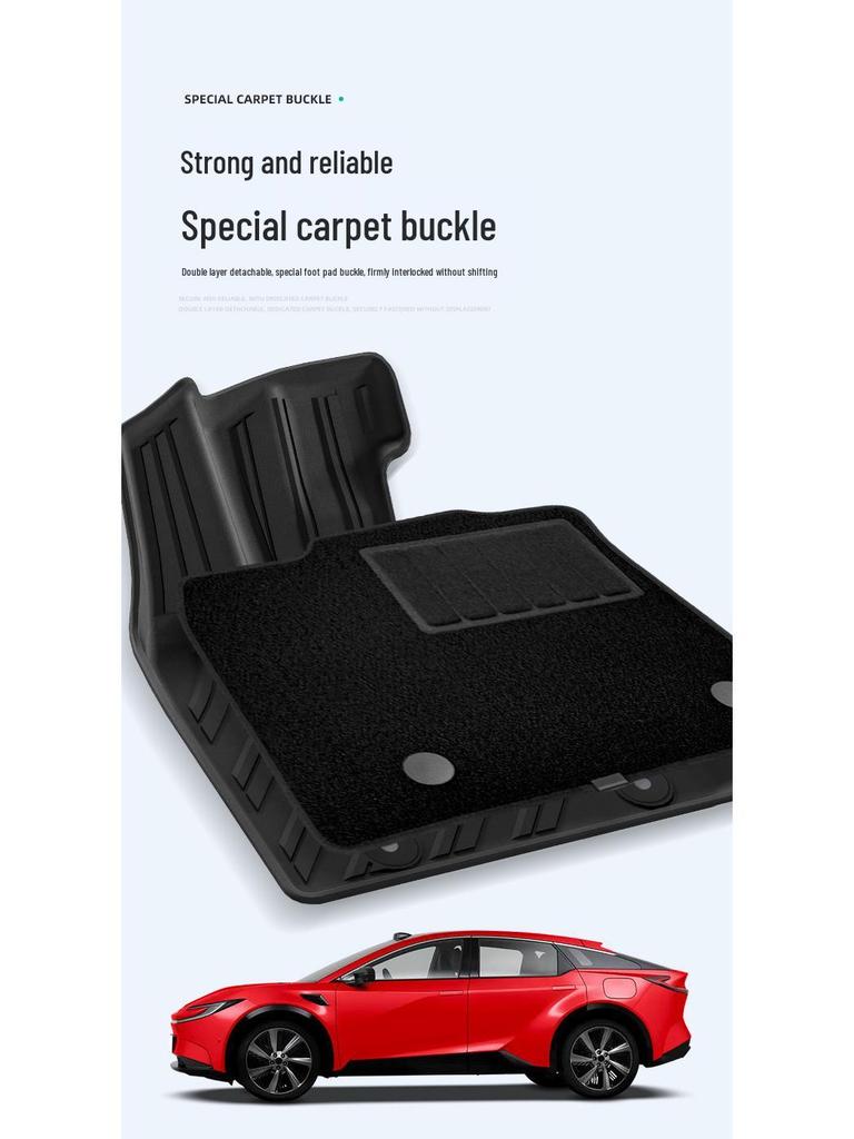 Custom TPE Floor & Trunk Mats for Toyota BZ5 - Stain-Resistant & Waterproof.