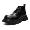 Martin boots men's high-top British style black tooling locomotive boots heightening medium-top short boots 32054-J