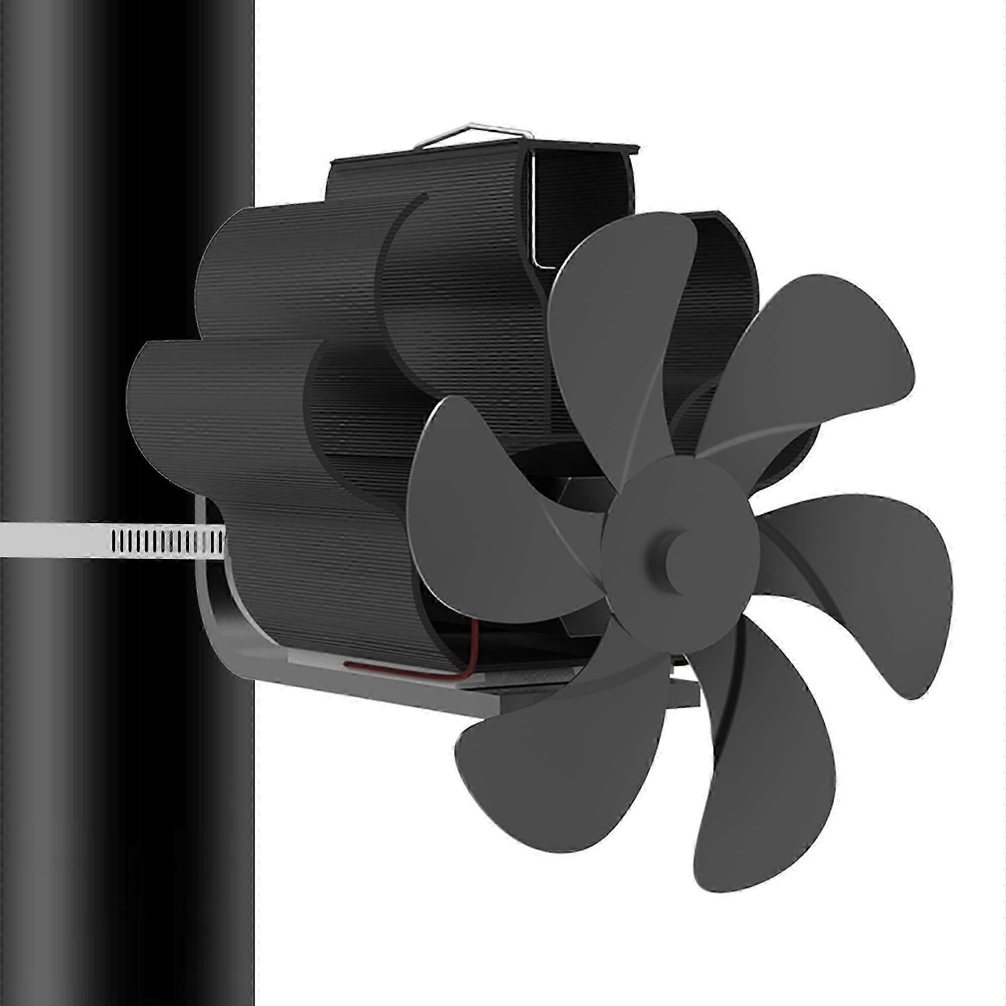 6 Blade Wood Stove Fan Heat