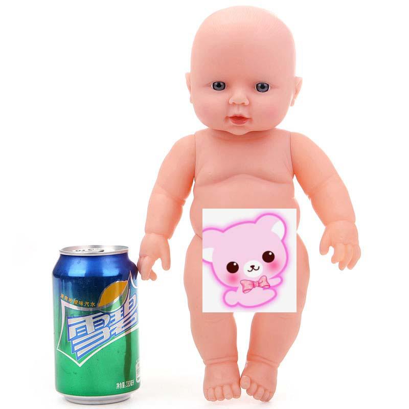 28cm Kindergarten Early Education Vinyl Doll - Nude Soft Rubber Little Princess