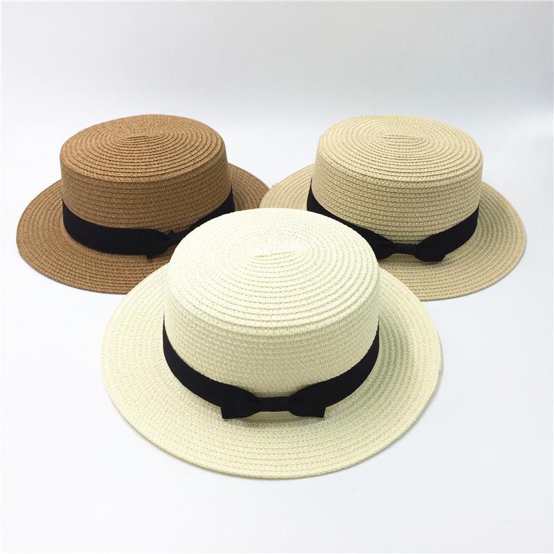 Korean Style Women's Wide Brim Straw Sun Hat - UV Protection, Spring Foldable Design for Beach, Travel, and Vacation
